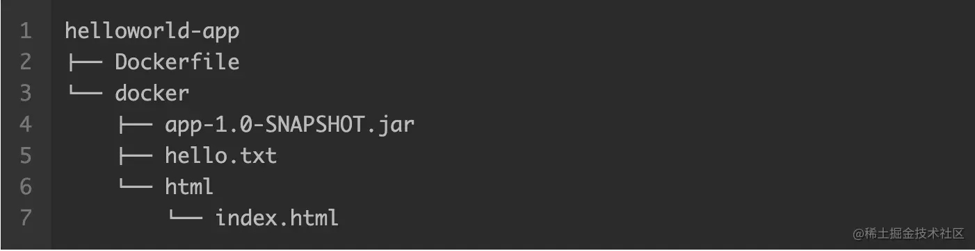 example file structure